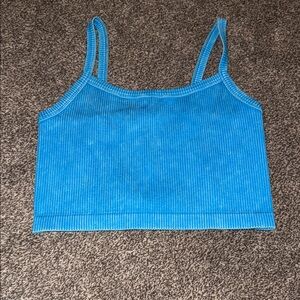 Forever 21 Vibrant Blue Ribbed Camisole